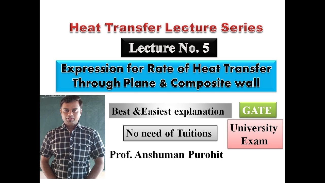 Derivation of Heat conduction Through Plane & Composite wall - YouTube