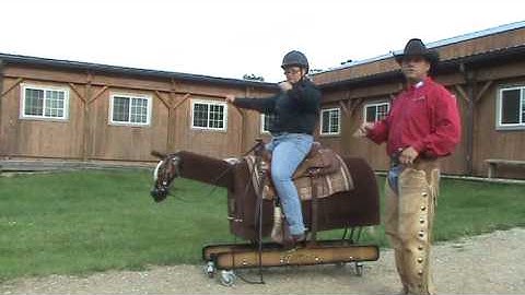 Steve Lantvit Demonstrates Warm Up Exercises with the Horse Riding Simulator the Equicizer