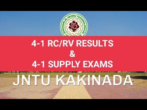 jntuk 4-1 btech advanced supply rc/rv results & 4-1 supply exams #jntuk