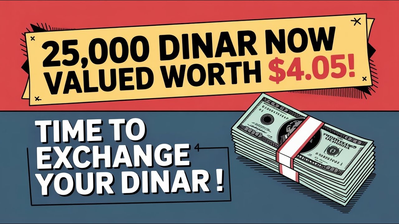 25,000 Dinar Now Valued Worth 4.05 Time to Exchange Your Dinar⚡IQD
