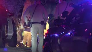 A pursuit on State Route 14 on Tuesday evening ended in an injury crash.