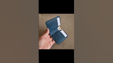 DIY Yacht Wallet | Slim Bifold Leather Wallet PDF Pattern for Cards & Cash