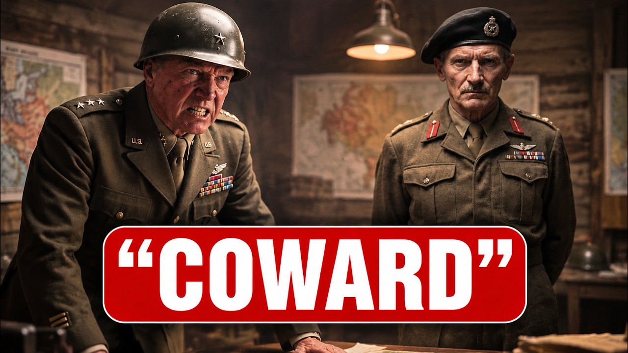 Patton Called Montgomery a Coward to His Face — The Private Argument That Nearly Broke the Allies