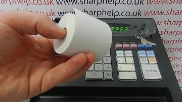 PPPPPPPPP Paper Empty Error Message Sharp XE-A137 / XE-A147 Cash Register