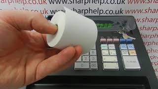 PPPPPPPPP Paper Empty Error Message Sharp XE-A137 / XE-A147 Cash Register