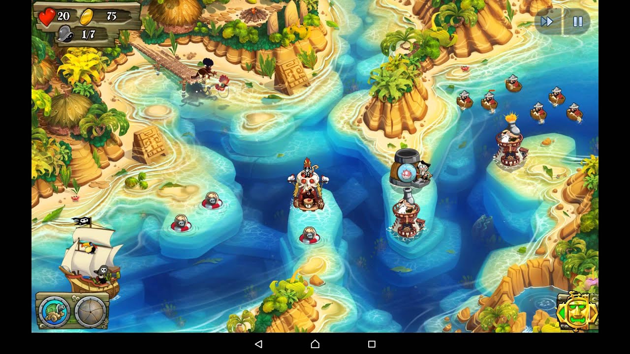 Pirate Legends TD - HD Android Gameplay - Tower Defense Games - Full HD Video (1080p)