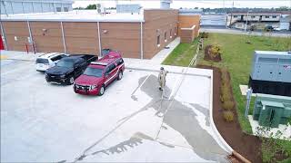 400 extended lay from 250' rear preconnect and 150' crosslay