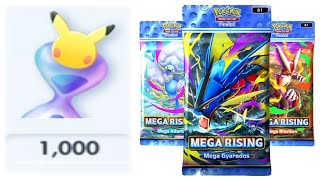 I Spent 1,000 Pack Hourglasses on Mega Rising [Pokemon TCG Pocket]
