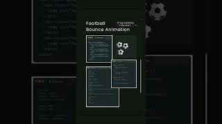Football Bounce Animation #shorts #coding #viral