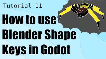 [Godot3] How to use Blender Shape Keys in Godot | Game Dev Tutorial 11