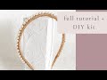 How to make a beaded pearl headband / crown (full tutorial & materials links, easy)