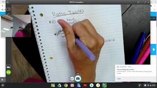 Ratio Table Video 1