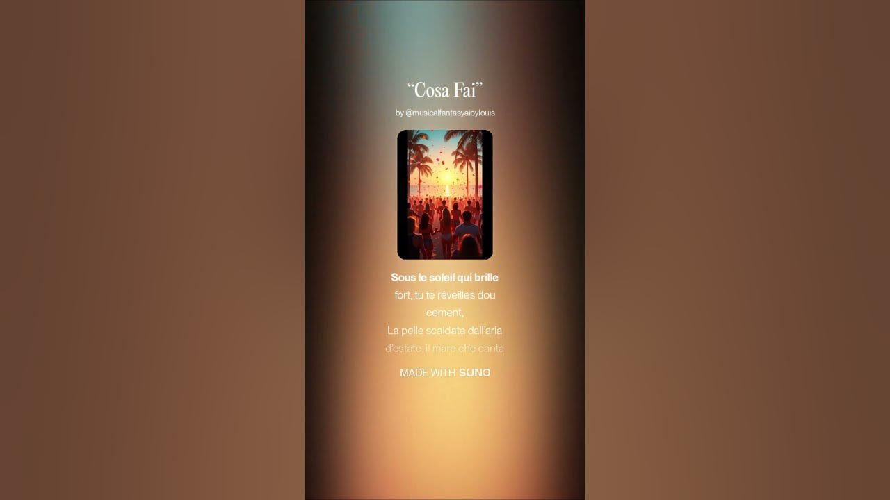 Cosa Fai#Shorts #FeelTheBeat  #italianvoice💖 #vibes,#pertepage #viral #trend #shorts #seguimi
