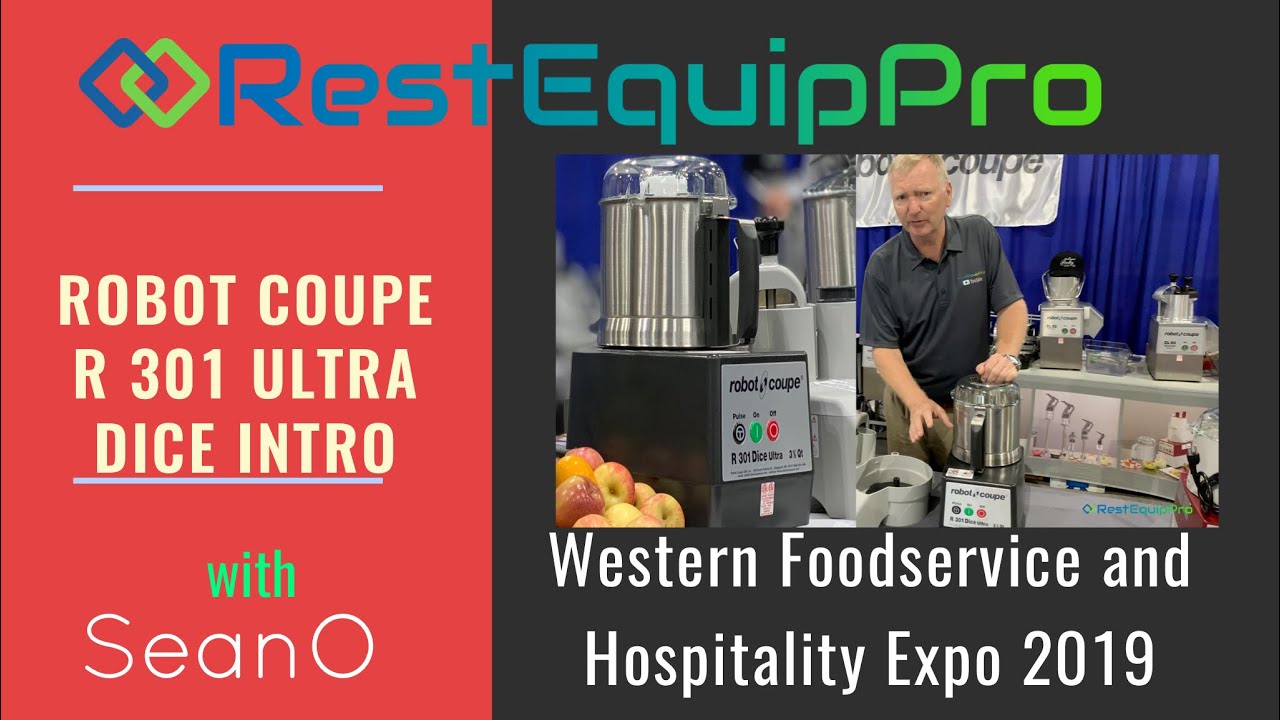 Robot Coupe R301 Ultra Food Processor Demonstration. 