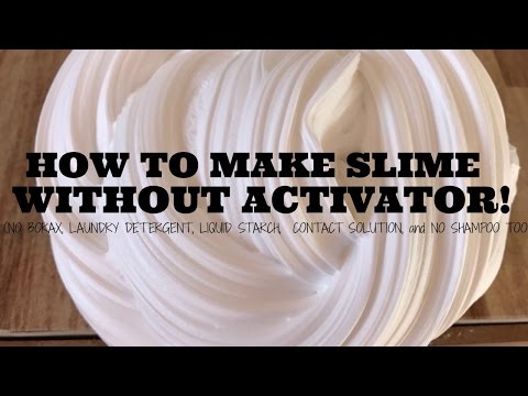 Diy Slime Without Activator How To Make Slime With Wood