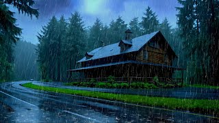 Dark Forest Thunderstorm 🌙 Rain Sounds for Deep Sleep #36