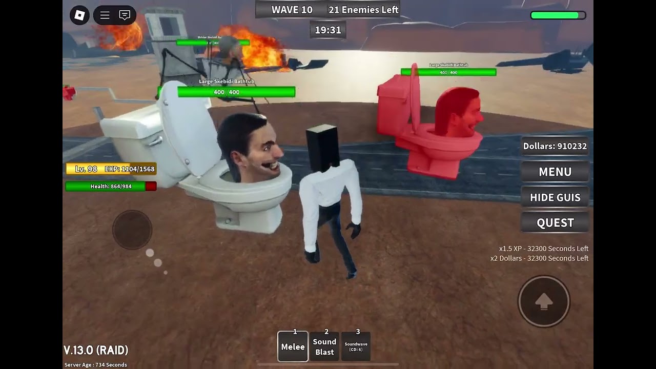 Getting Large Speakerman 1.0 to level 100!!!