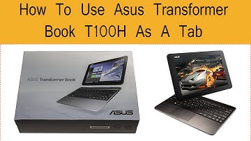 How To use Asus Transformer Book T100H AS a tab.#fixed #asus #transformer #t100 #convertible #notes
