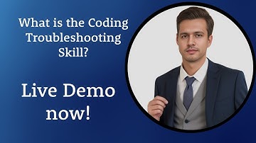 What is the coding troubleshooting skill? live demo now!