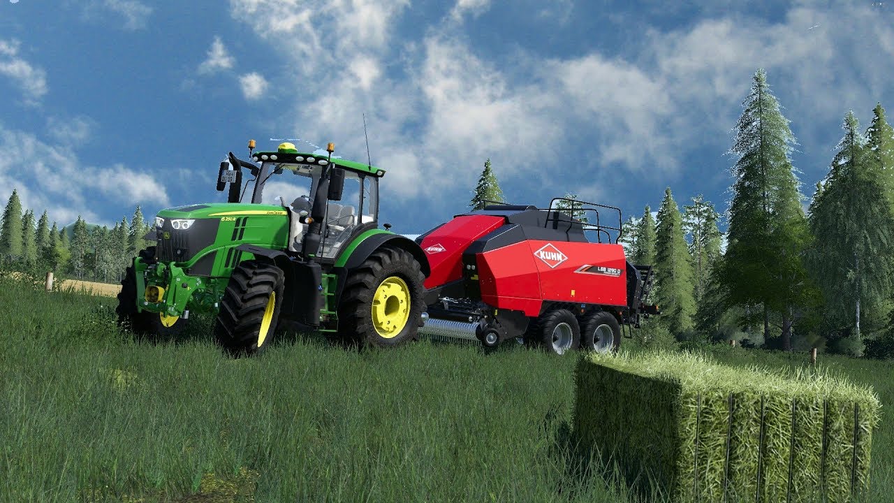 BALING HAY [LS19] - Timelapse #7 GEISELBERG-- FS 19 TIMELAPSE - YouTube