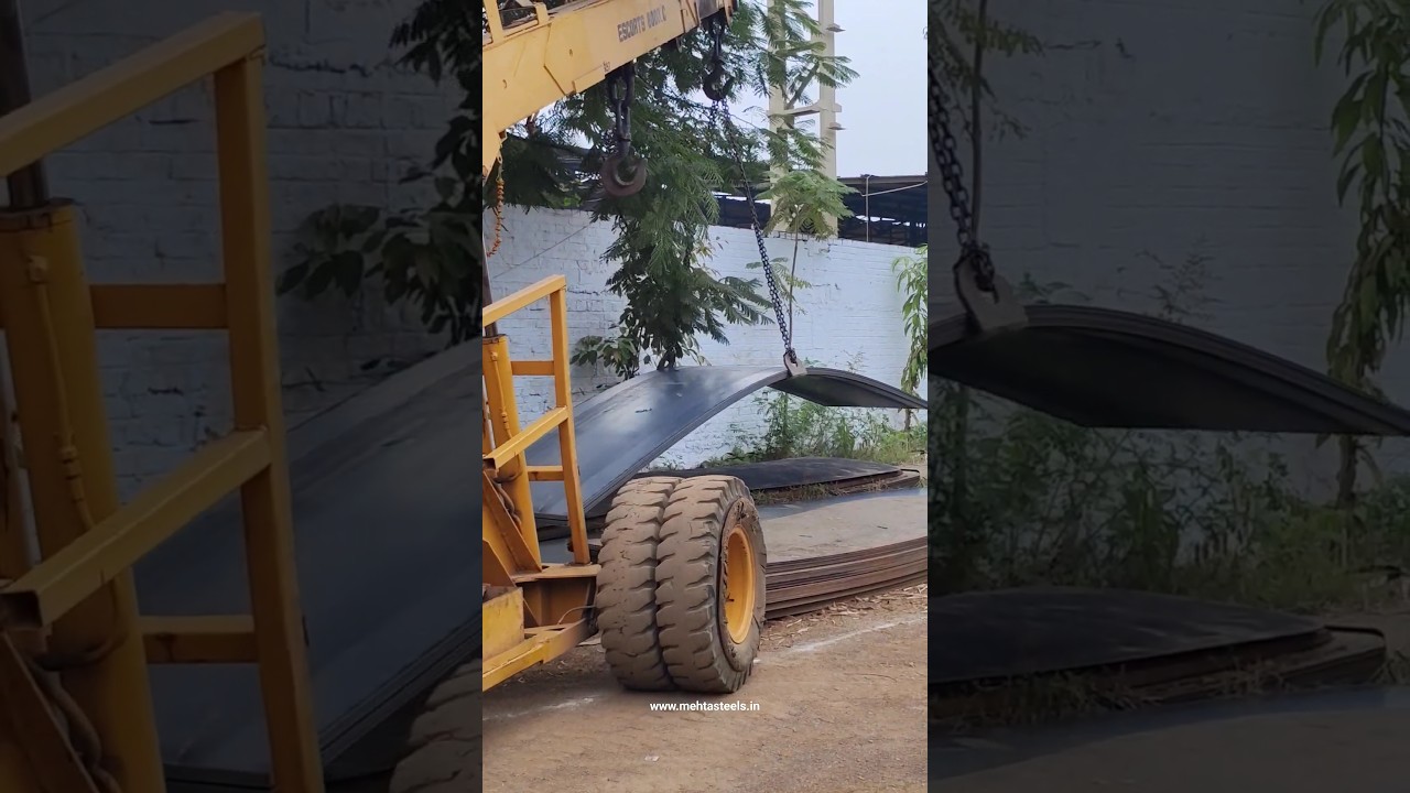 🌟Shining 10mm x 1250 x 6300 Mild Steel Plate Unloading || Mehta Steels ||