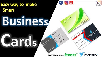 How to Design Smart Business Cards Using PowerPoint Application  Easy Way  and simple steps
