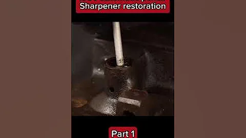 1906 automatic pencil sharpener restoration   Part 1 #asmr #restoration #antique #rusty #satisfyingv