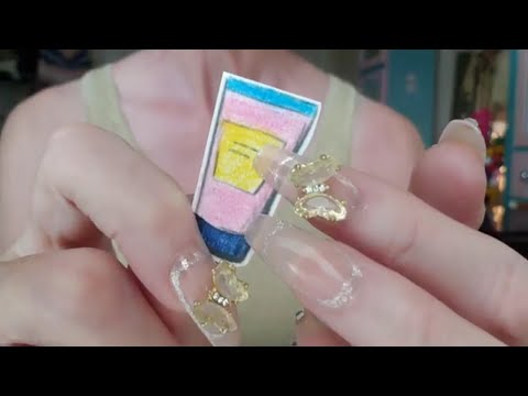 1 minute asmr doing your makeup for sleep 😴
