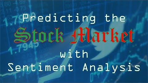 Predicting the Stock Market using the Sentiment of Live Tweets