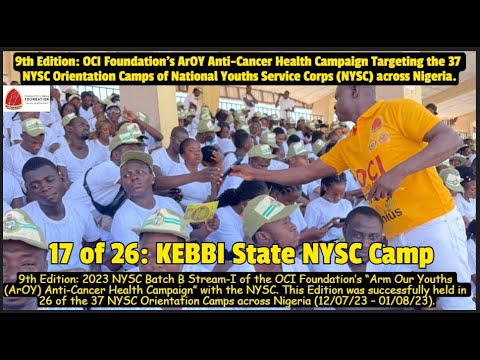 Slides 2023 NYSC Batch B Stream I: OCI Foundation's ArOY Health Campaign in Nigeria's 37 NYSC camps