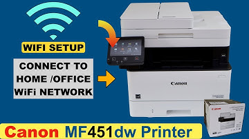 Canon Imageclass MF451dw WiFi Setup, Connect To Home Office Wireless Network !!