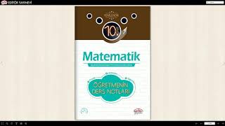 10. Sınıf Matematik Öğretmenin Ders Notları