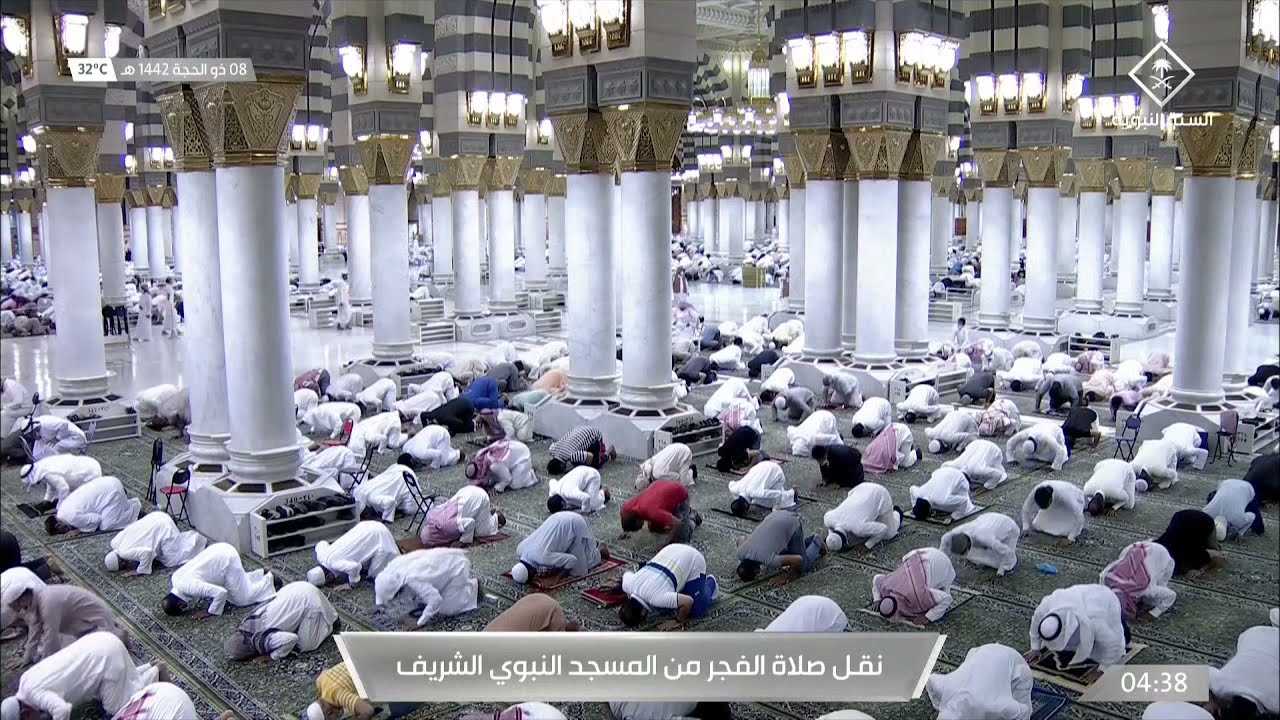 المنورة بالمدينة اذان الفجر 🕌 المدينة