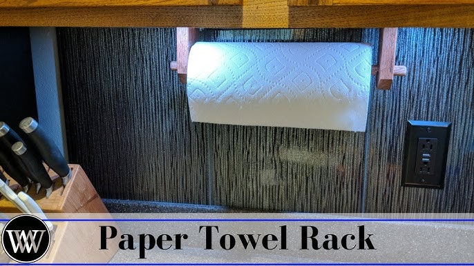 DIY Wooden Paper Towel Holder - The Nomad Studio