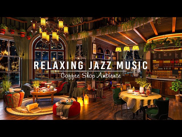 Jazz Relaxing Music at Cozy Coffee Shop Ambience ☕ Warm Jazz Instrumental Music Music for Study,Work class=