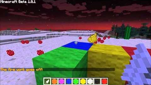 Minecraft Bukkit Plugin Colour Fire Works v1.01