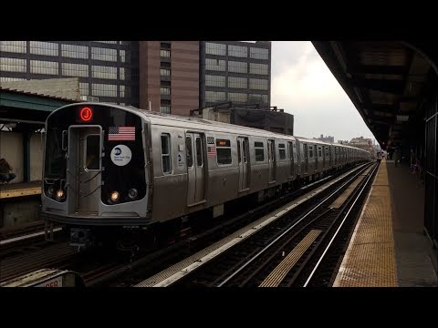 BMT Jamaica Line: (J) (Z) Exp and (M) Lcl Trains @ Flushing Ave (R32, R42, R143, R160A-1, R179)
