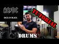 ACDC Back In Black Drum Tutorial Lesson By Steve Howard
