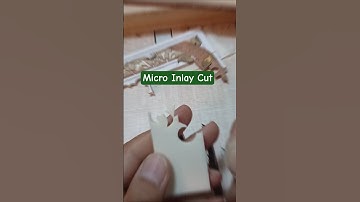Cutting a Tiny Bone Inlay Piece #shorts #inlay