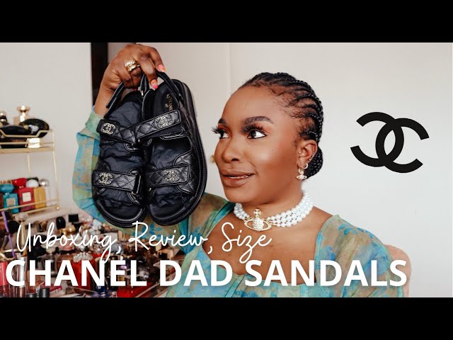 Chanel Dad Sandals Unboxing, Review, Sizing +Dupes- are the Chanel dad  sandals worth it in 2022? 