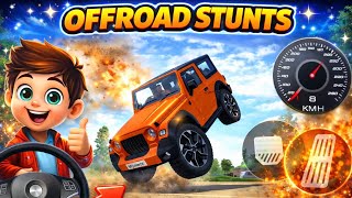 Impossible car stunt in Indian car simulator game(Doller Sindhu Mushe Wala song)#indiancarsimulator screenshot 1