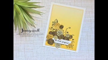 How to create a design placement using Stampin Up products with Jenny Hall