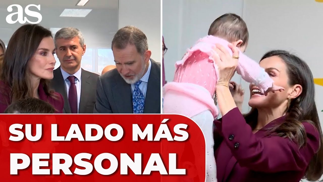 Los REYES FELIPE y LETIZIA sacan su lado más PATERNAL con un BEBÉ en el Hospital de PARAPLÉJICOS