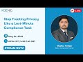 Stop Treating Privacy Like a Last-Minute Compliance Task