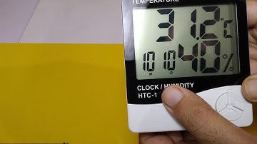 How to set time and date in htc1 hygrometer - English