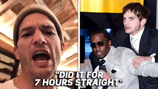 Ashton Kutcher Freaks Out Over Leaked Footage with Diddy!