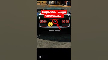 Bugatti Logo Tutorial 🧑‍🔧#buggati #shortfeed #carparkingmultiplayer