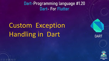 #20 Dart Custom Exception Class example. Dart tutorial in Hindi for Flutter.