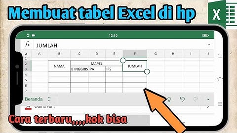 terbukti sudah‼️Cara membuat tabel Excel menggunakan hp android