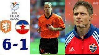 Netherlands 6-1 Yugoslavia Quater Final Euro 2000 - Bergkamp - Kluivert - Stoikovic - Jugovic - Stam